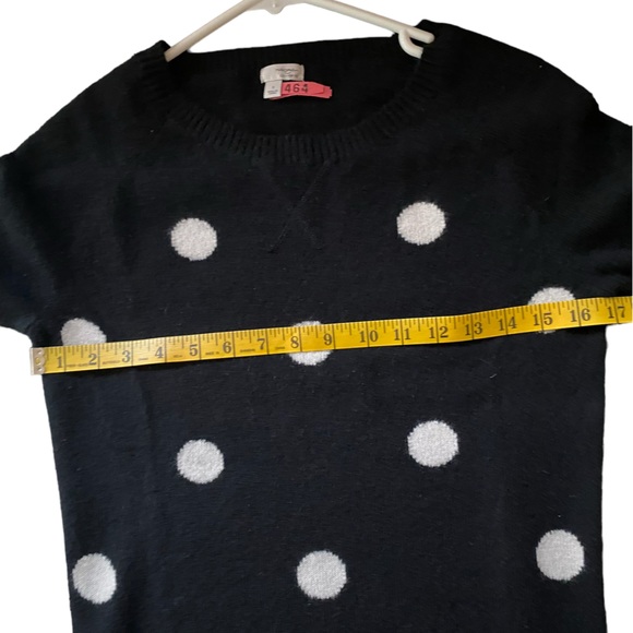 Halogen Nordstrom Women’s Cashmere Black White Polka Dot Women’s Sweater Size S - Picture 12 of 12
